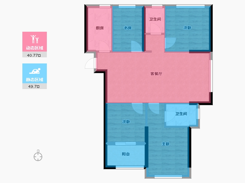 福建省-福州市-滨江时代-81.21-户型库-动静分区