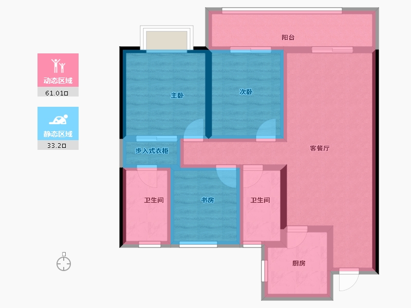 江西省-南昌市-洪大合悦滨江-82.35-户型库-动静分区