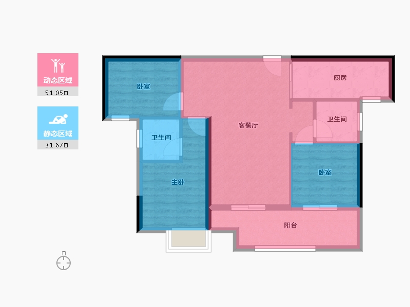 江西省-赣州市-源和君悦湾-99.17-户型库-动静分区