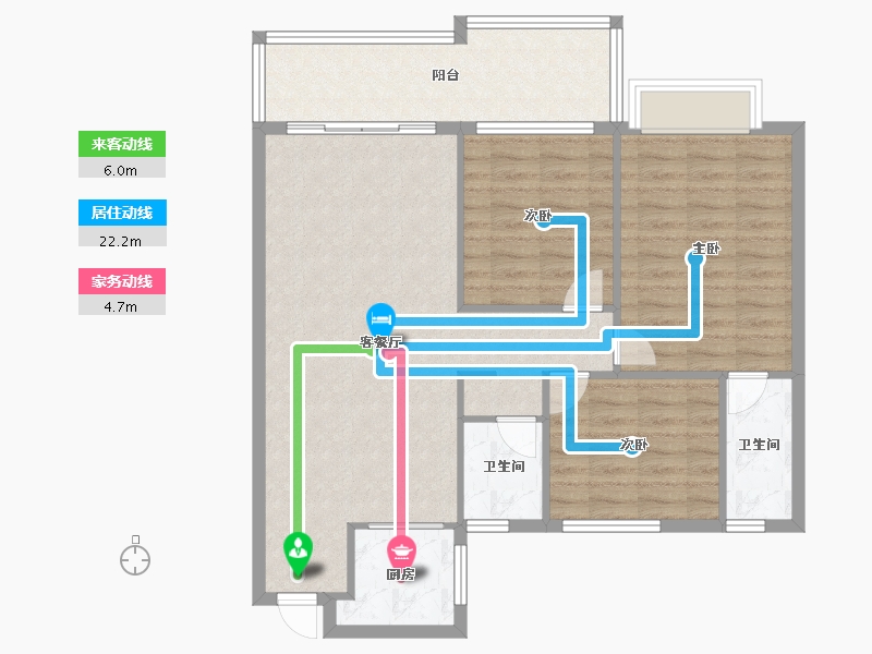 广西壮族自治区-河池市-南桥新城-96.56-户型库-动静线