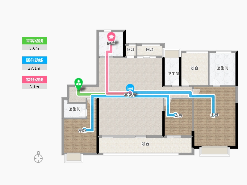 湖南省-长沙市-新城观山印-179.09-户型库-动静线