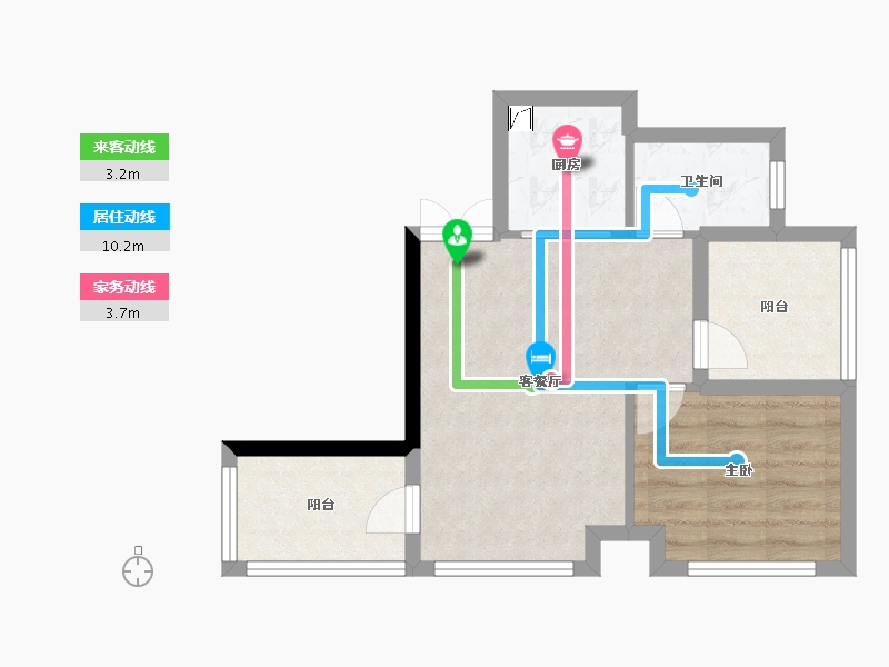 广西壮族自治区-南宁市-馨和苑-51.00-户型库-动静线