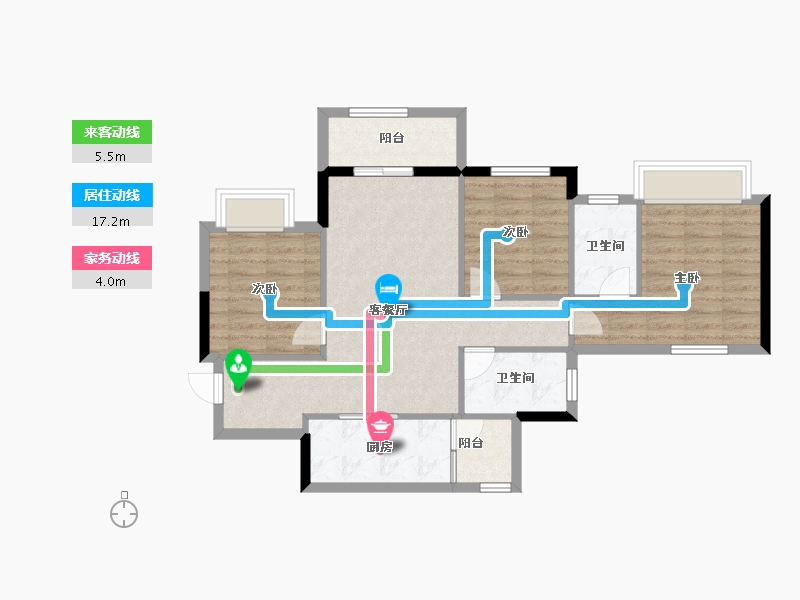 四川省-成都市-枫丹新悦-78.69-户型库-动静线