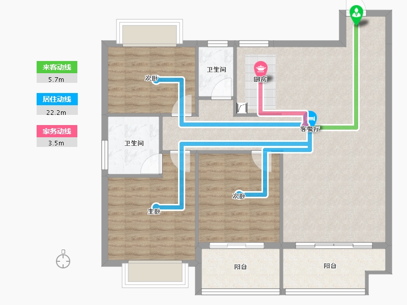 广西壮族自治区-河池市-南桥新城-96.26-户型库-动静线