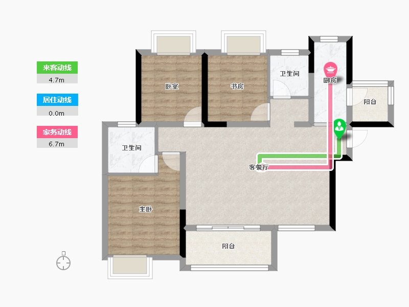 四川省-成都市-人居玺云府-82.79-户型库-动静线