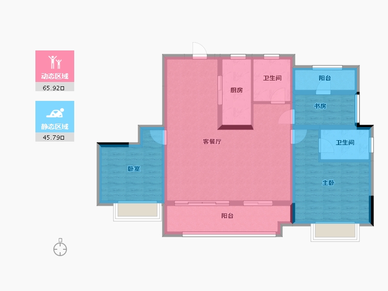 四川省-成都市-新城悦隽盛世-100.00-户型库-动静分区