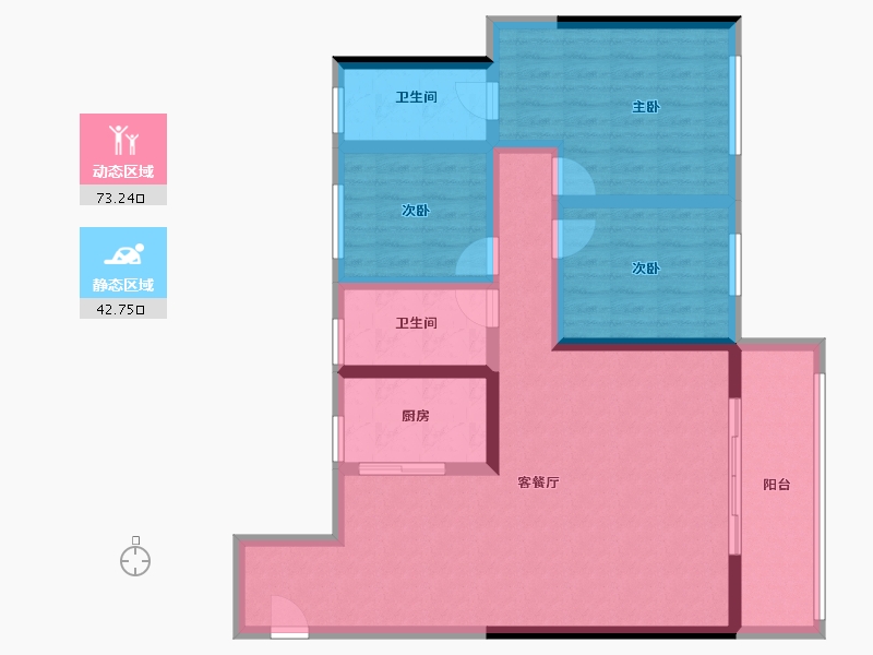 江西省-南昌市-洪大合悦滨江-103.28-户型库-动静分区