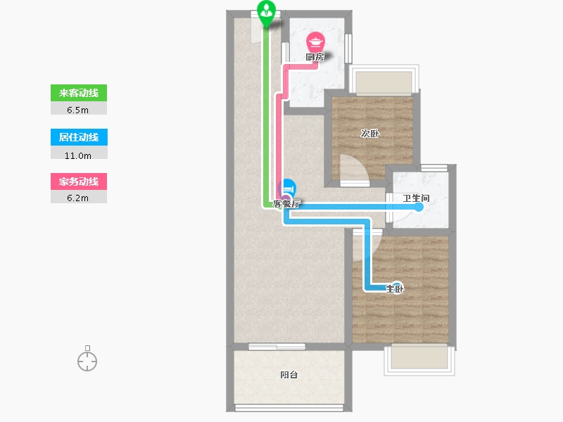 江苏省-南通市-阳光城西欧文澜府-72.01-户型库-动静线