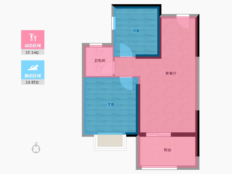 福建省-福州市-天福渔夫岛-48.84-户型库-动静分区