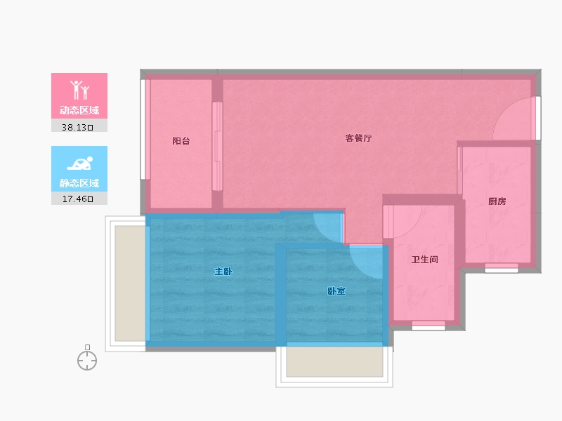 广东省-深圳市-东关珺府-48.77-户型库-动静分区