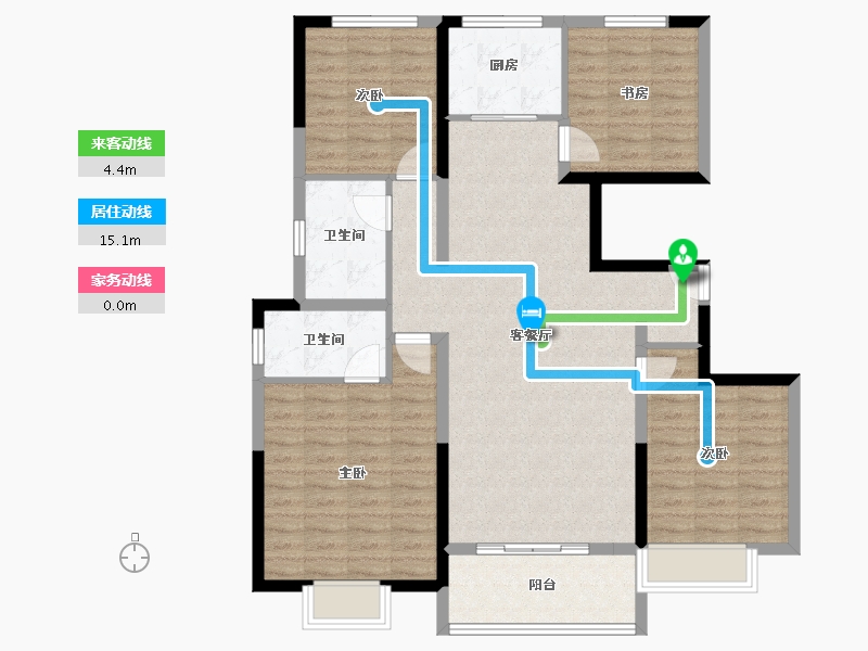 山西省-太原市-华润置地公元九里-111.20-户型库-动静线