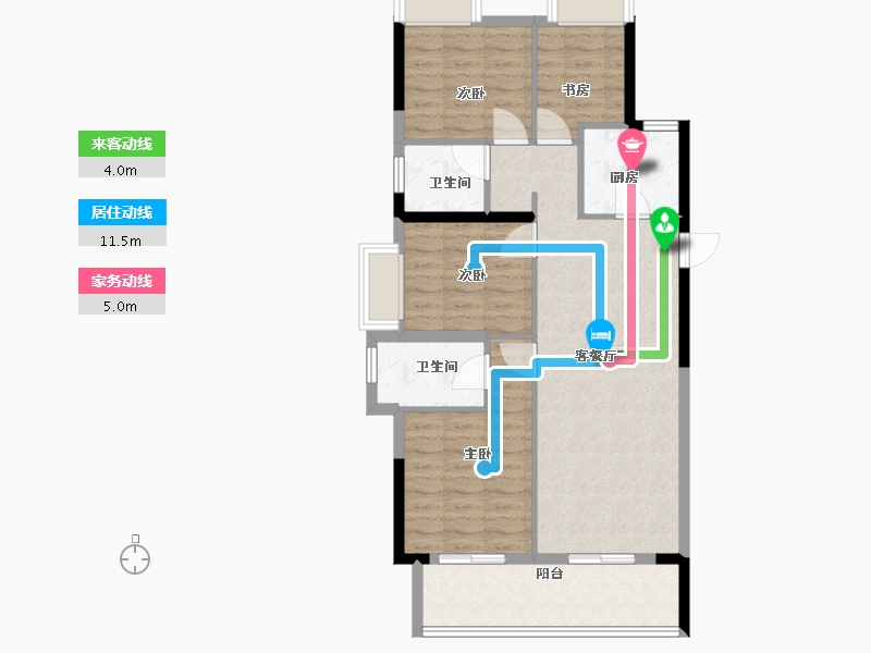 福建省-福州市-滨海金茂智慧科学城-75.93-户型库-动静线