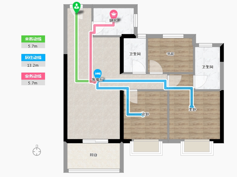 福建省-福州市-天福渔夫岛-79.00-户型库-动静线