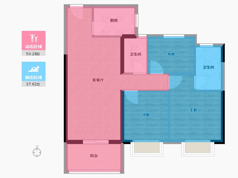 福建省-福州市-天福渔夫岛-79.00-户型库-动静分区