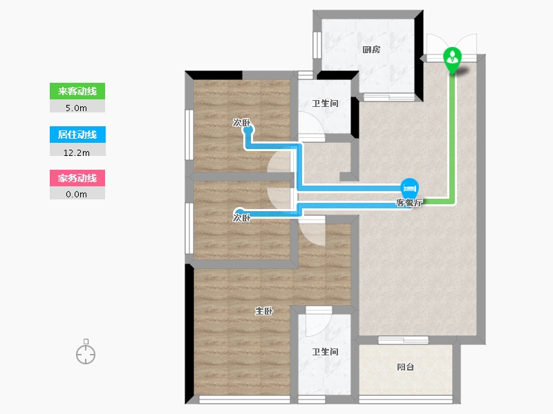 四川省-成都市-澜岸听溪-77.04-户型库-动静线