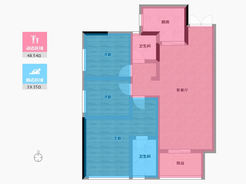 四川省-成都市-澜岸听溪-77.04-户型库-动静分区