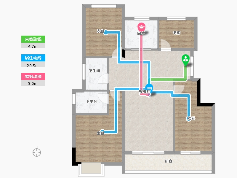 浙江省-金华市-中交碧桂园澄庐-99.00-户型库-动静线