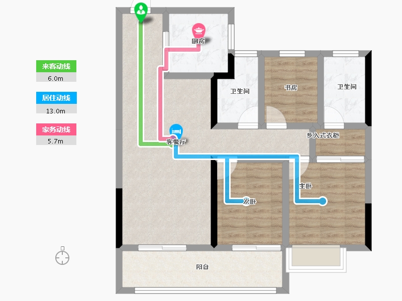 江西省-南昌市-九颂康瑞丨和园-81.51-户型库-动静线