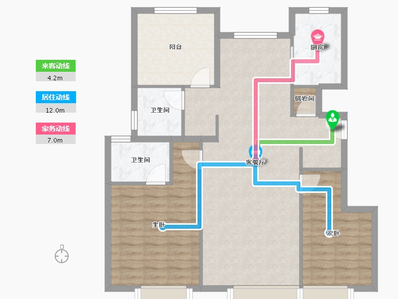 天津-天津市-静海万达御府世家-92.00-户型库-动静线