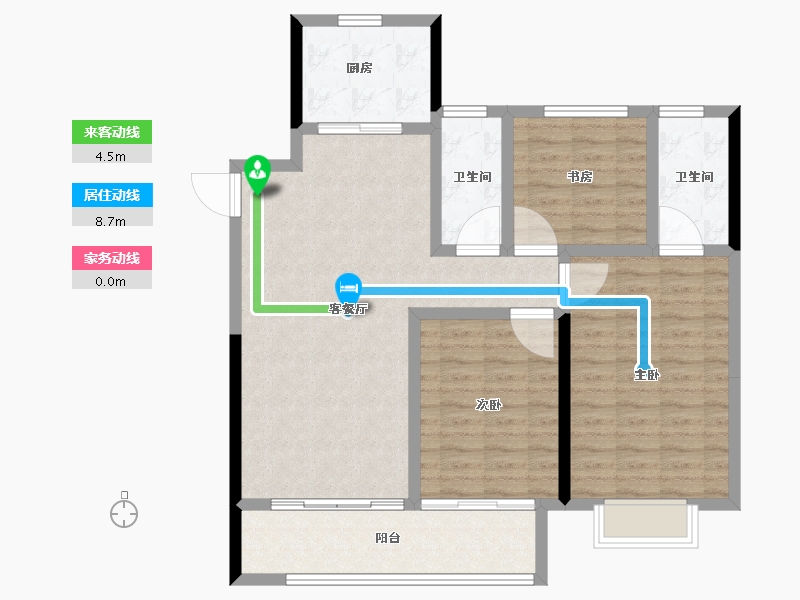 江苏省-南通市-复地上河印巷-99.21-户型库-动静线