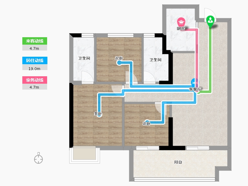 福建省-福州市-榕发观湖郡-78.00-户型库-动静线