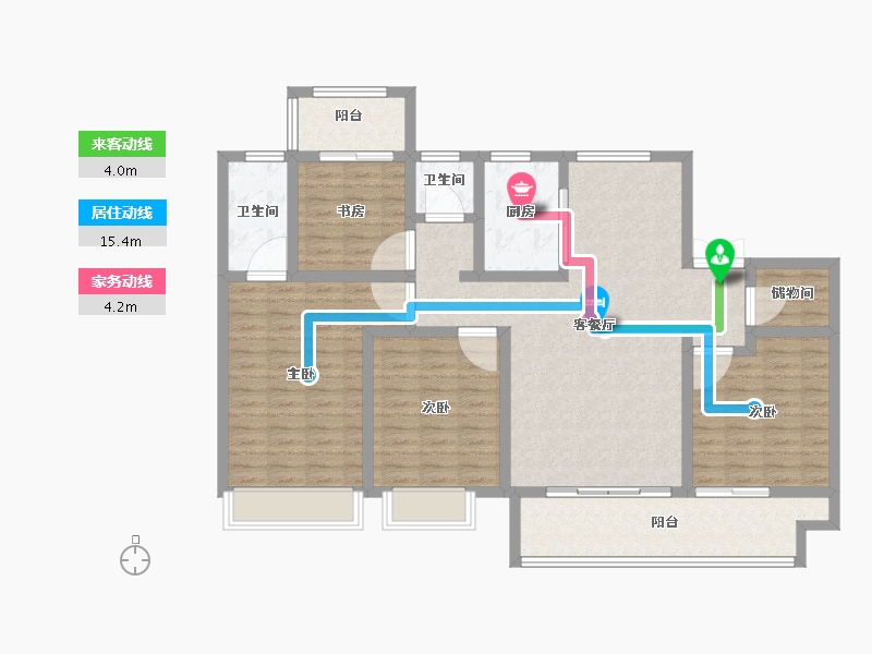 江苏省-南通市-阳光城西欧文澜府-121.60-户型库-动静线