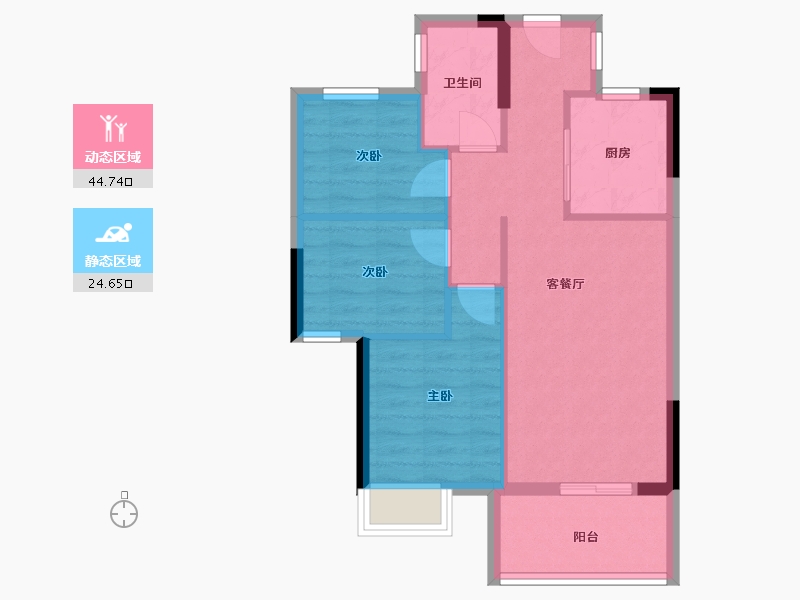 福建省-福州市-滨海金茂智慧科学城-62.00-户型库-动静分区