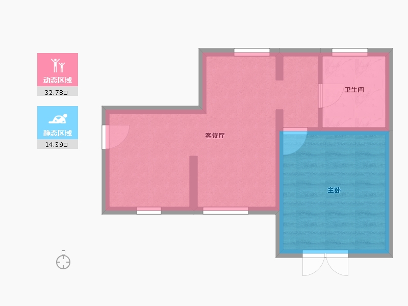 浙江省-嘉兴市-星海小镇-41.83-户型库-动静分区