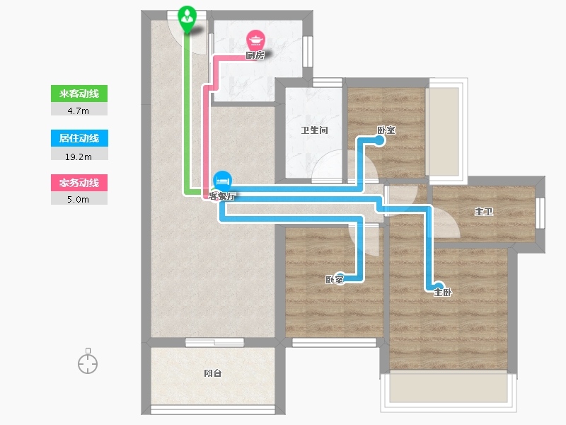 广东省-深圳市-东关珺府-64.44-户型库-动静线