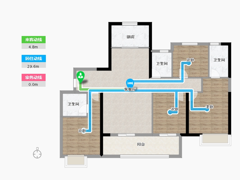 福建省-泉州市-中骏东璟府-114.40-户型库-动静线