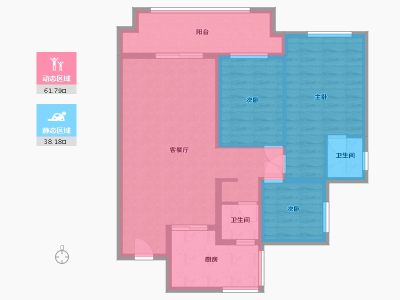 贵州省-贵阳市-保利大国璟-102.00-户型库-动静分区