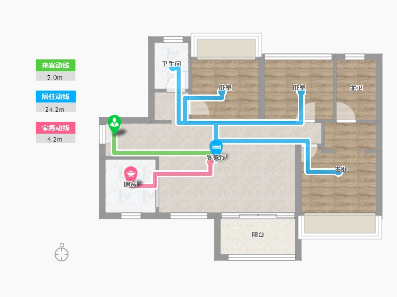 广东省-深圳市-东关珺府-67.15-户型库-动静线