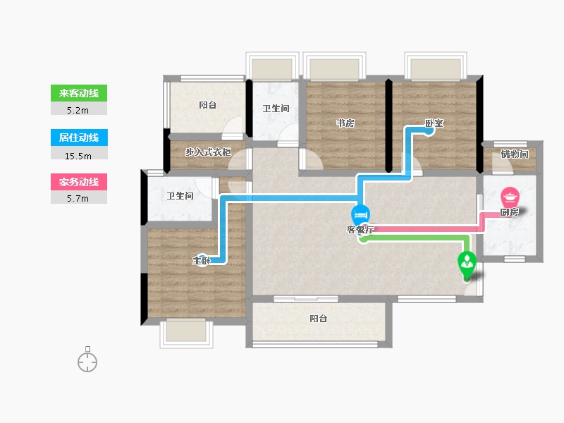 四川省-成都市-人居梧桐屿-102.40-户型库-动静线