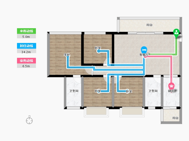 四川省-成都市-人居梧桐屿-104.00-户型库-动静线