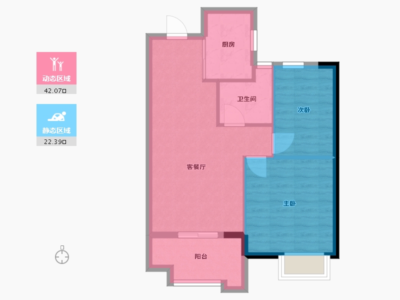 福建省-福州市-榕发观湖郡-58.10-户型库-动静分区