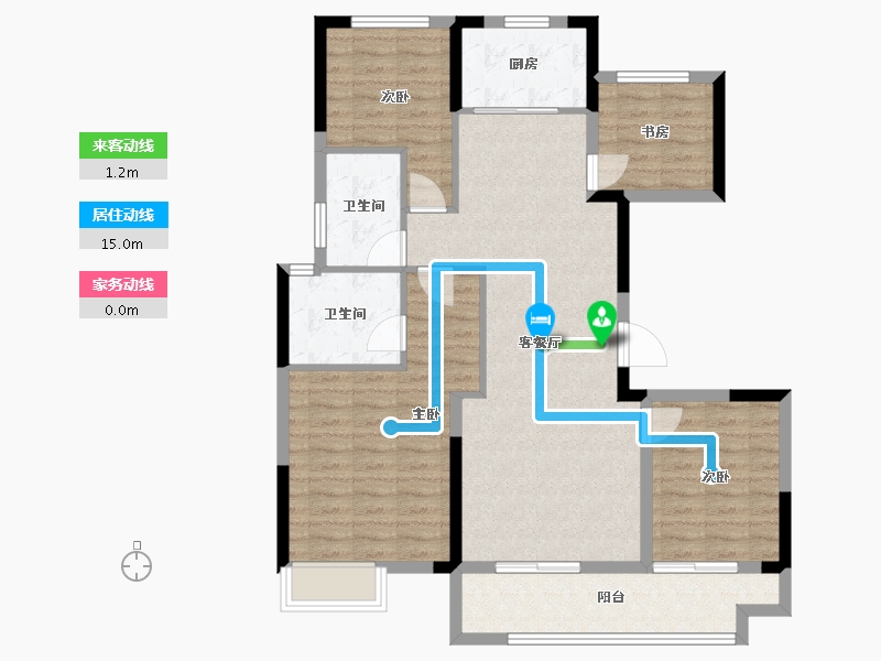 浙江省-绍兴市-新昌碧桂园珺悦-100.78-户型库-动静线