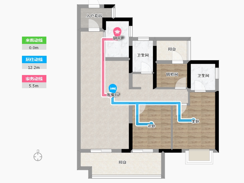 广东省-肇庆市-​世茂滨江壹号-82.54-户型库-动静线