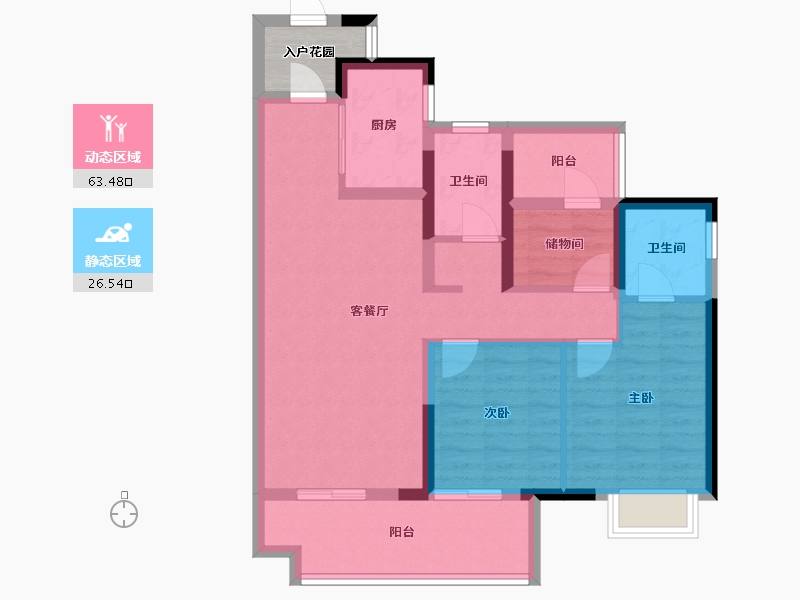 广东省-肇庆市-​世茂滨江壹号-82.54-户型库-动静分区