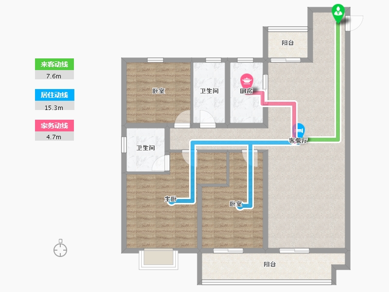 山东省-潍坊市-和園-112.72-户型库-动静线