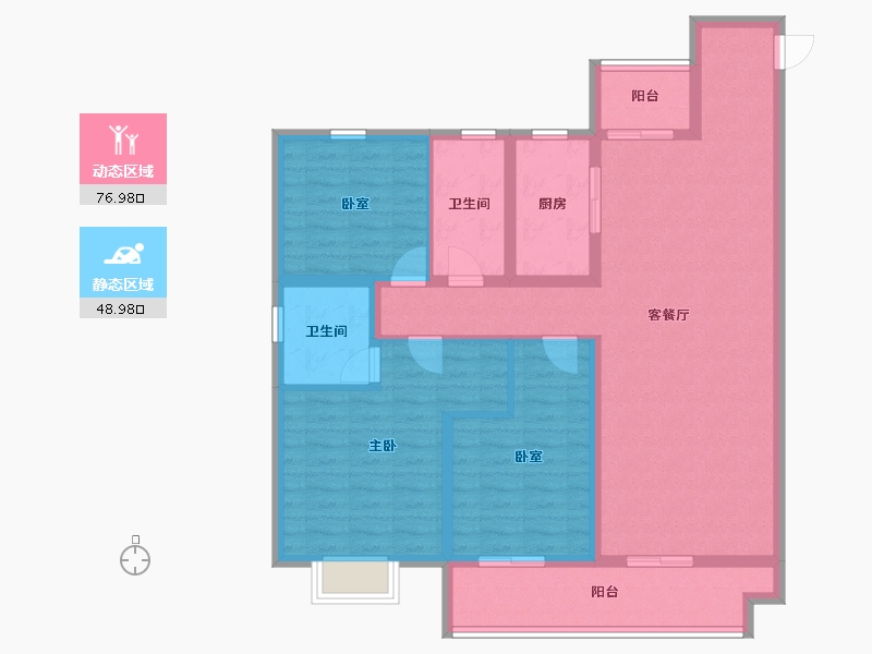 山东省-潍坊市-和園-112.72-户型库-动静分区