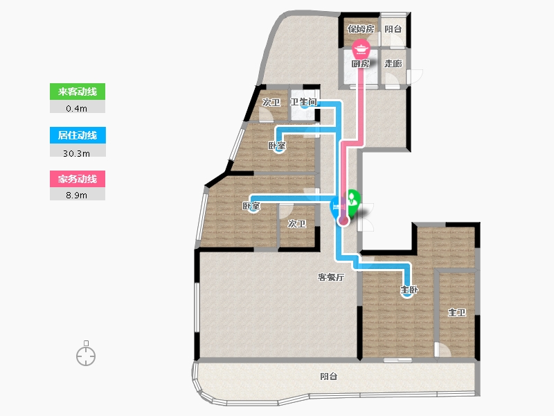 广东省-深圳市-保利青谷-193.44-户型库-动静线