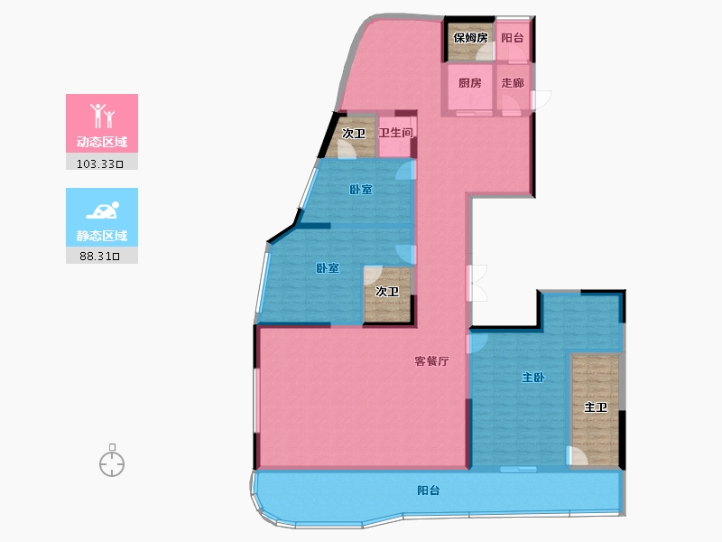 广东省-深圳市-保利青谷-193.44-户型库-动静分区