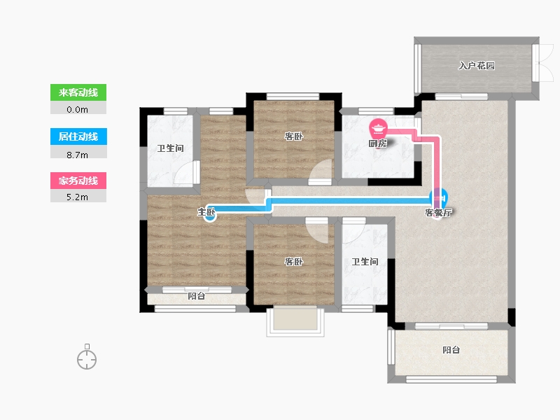 贵州省-贵阳市-中昂南明山境-91.40-户型库-动静线