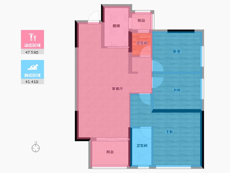 四川省-成都市-新城悦隽盛世-79.58-户型库-动静分区