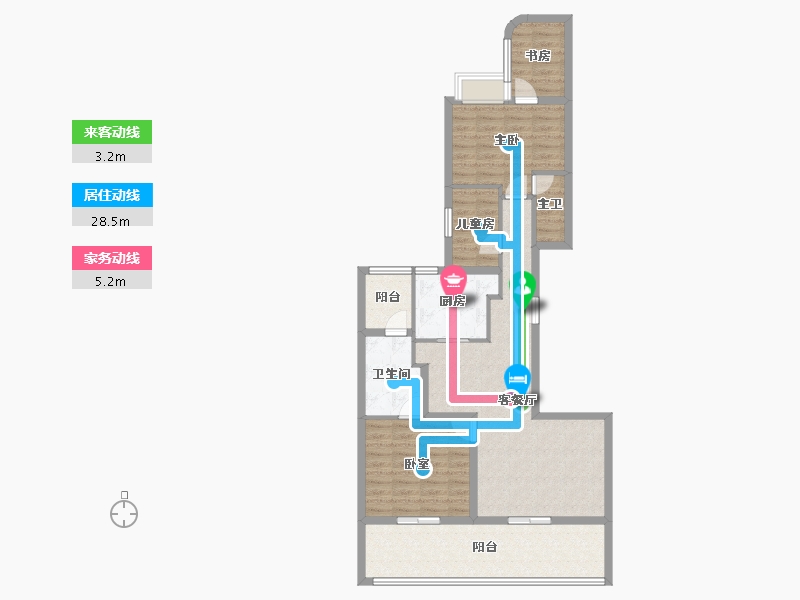 广东省-深圳市-保利青谷-96.71-户型库-动静线