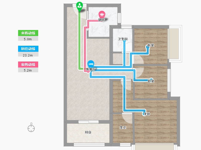 广东省-深圳市-东关珺府-68.08-户型库-动静线