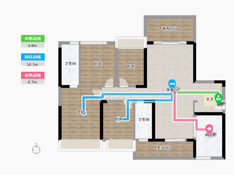 广东省-湛江市-君临世纪-114.27-户型库-动静线