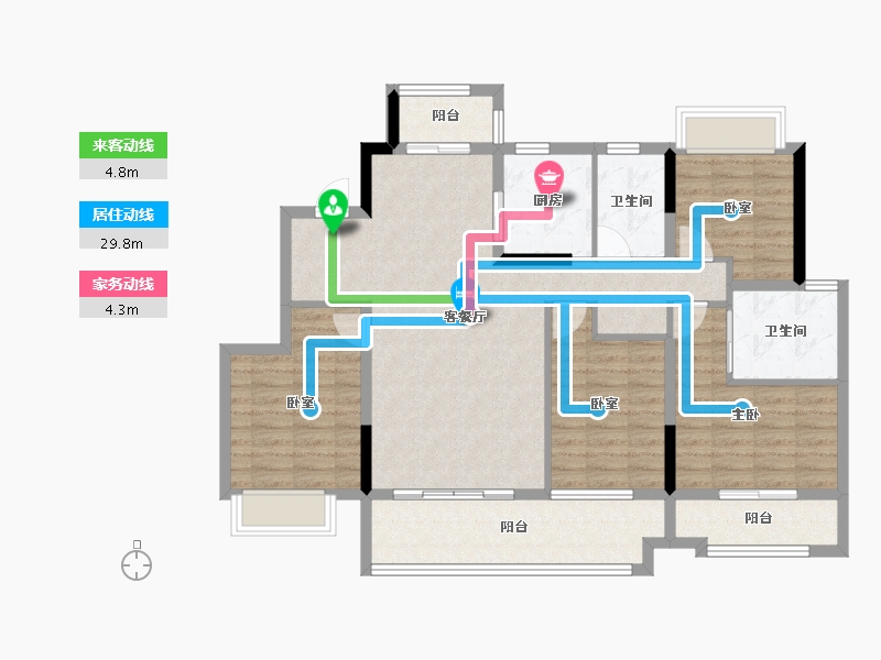 四川省-成都市-新城悦隽盛世-108.00-户型库-动静线