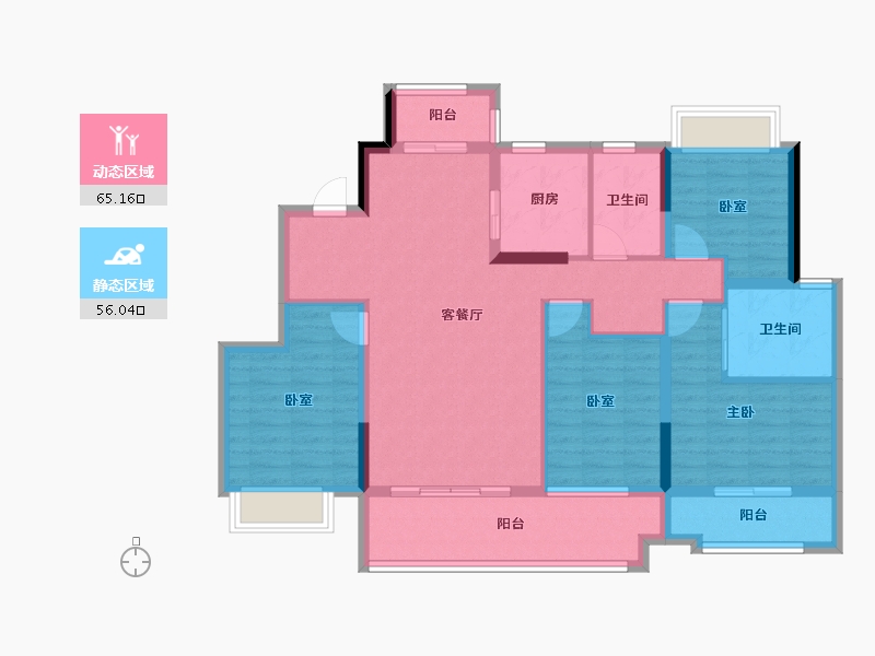 四川省-成都市-新城悦隽盛世-108.00-户型库-动静分区