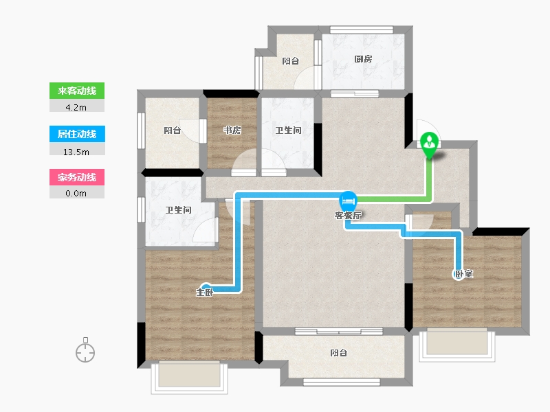 四川省-成都市-新城悦隽盛世-89.60-户型库-动静线